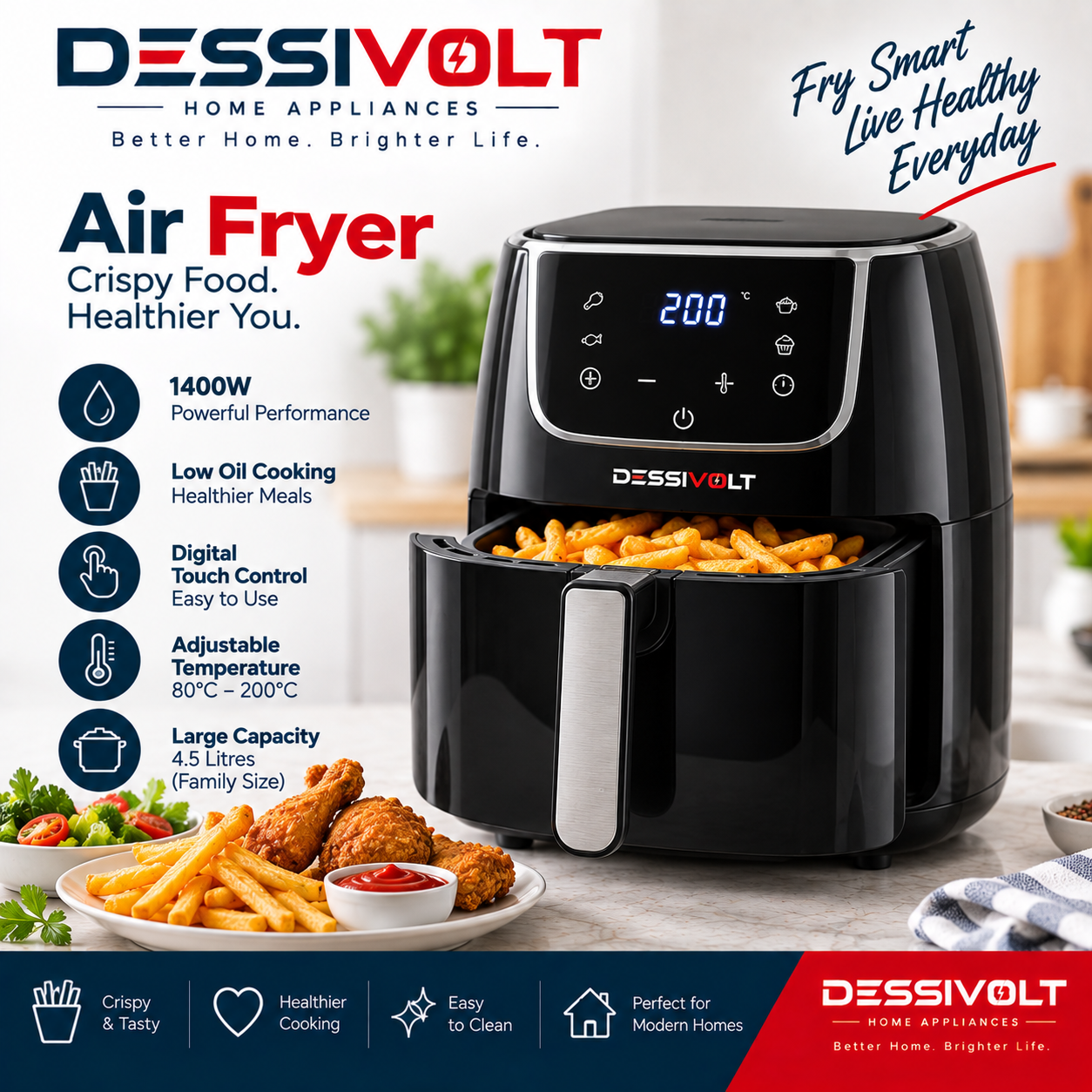 DESSIVOLT Air Fryer